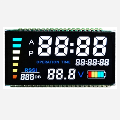 Customized VA black and white screen segment code display for balance car LCD screen