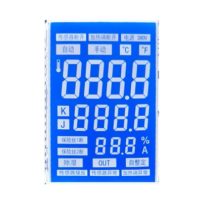 空调遥控器显示屏 LCD液晶显示屏 HTN蓝屏 显示屏厂家直销